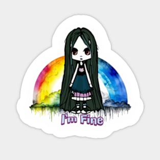 Anime Under the rainbow Sticker